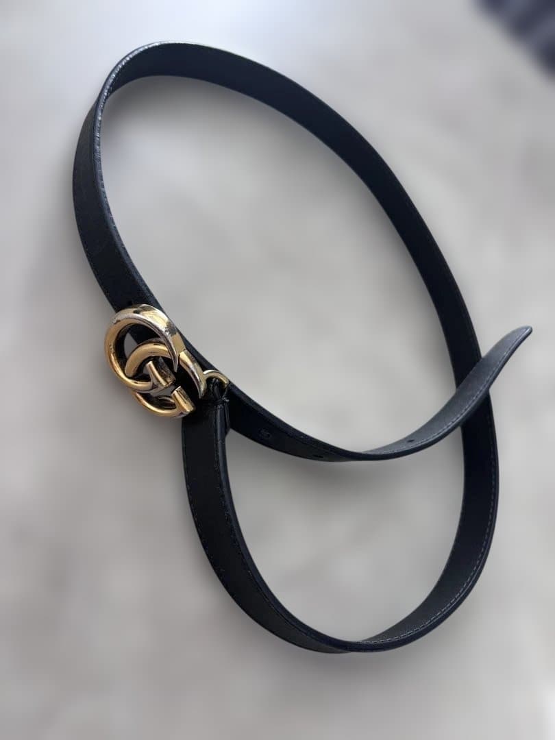 GUCCI グッチ　ブラッレザーベルト ゴールドバックル imgrc0174268166.jpg