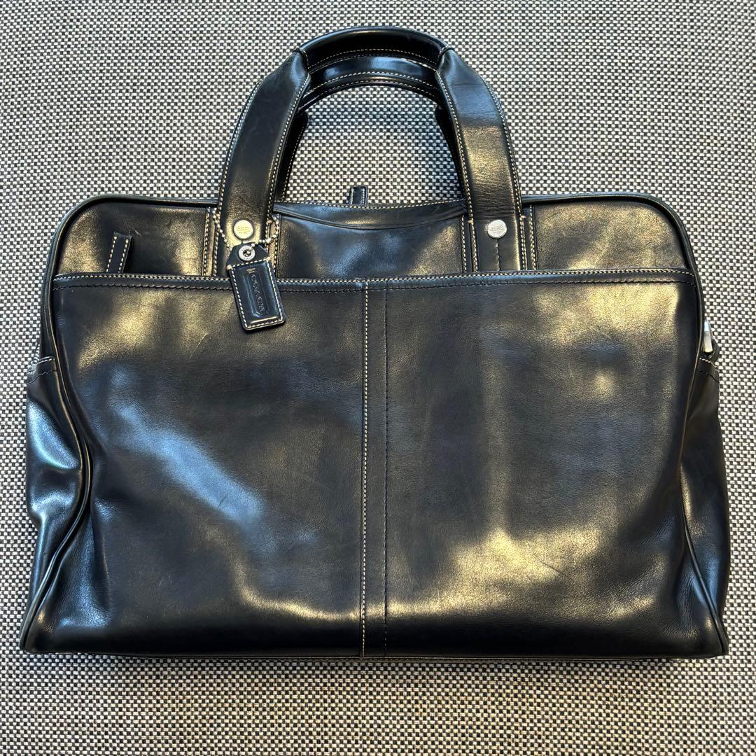 COACH コーチ ビジネスバッグ 本革レザー ブラック 送料無料 コーチ COACH アウトレット ホワイトデー メンズ バッグ