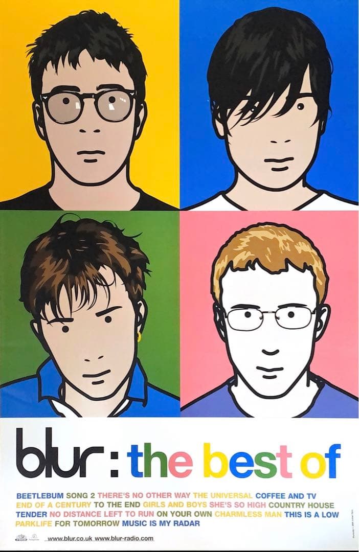 【残1枚】blur ジュリアン・オピー　ポスター2000年　ブラー　opie 残1枚】blur ジュリアン・オピー ポスター2000年 ブラー opie - メルカリ