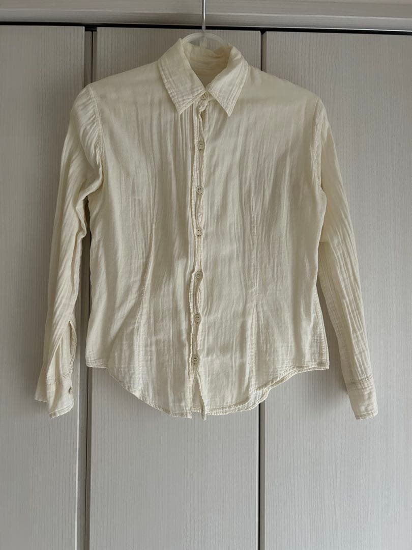 Paul Harnden Shoemakers 長袖シャツ S アイボリー Paul Harnden Shoemakers Paul Harnden Shoemakers silk-cotton shirt