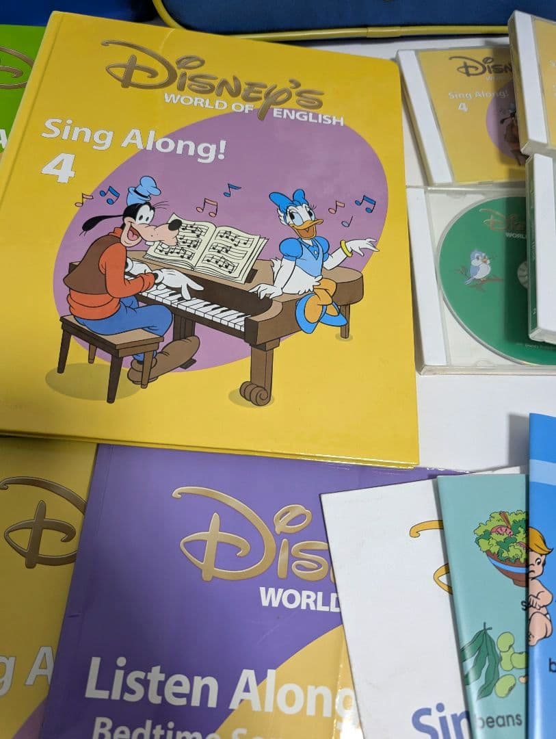 ディズニーワールドイングリッシュ シングアロング DVD 絵本 CD セット