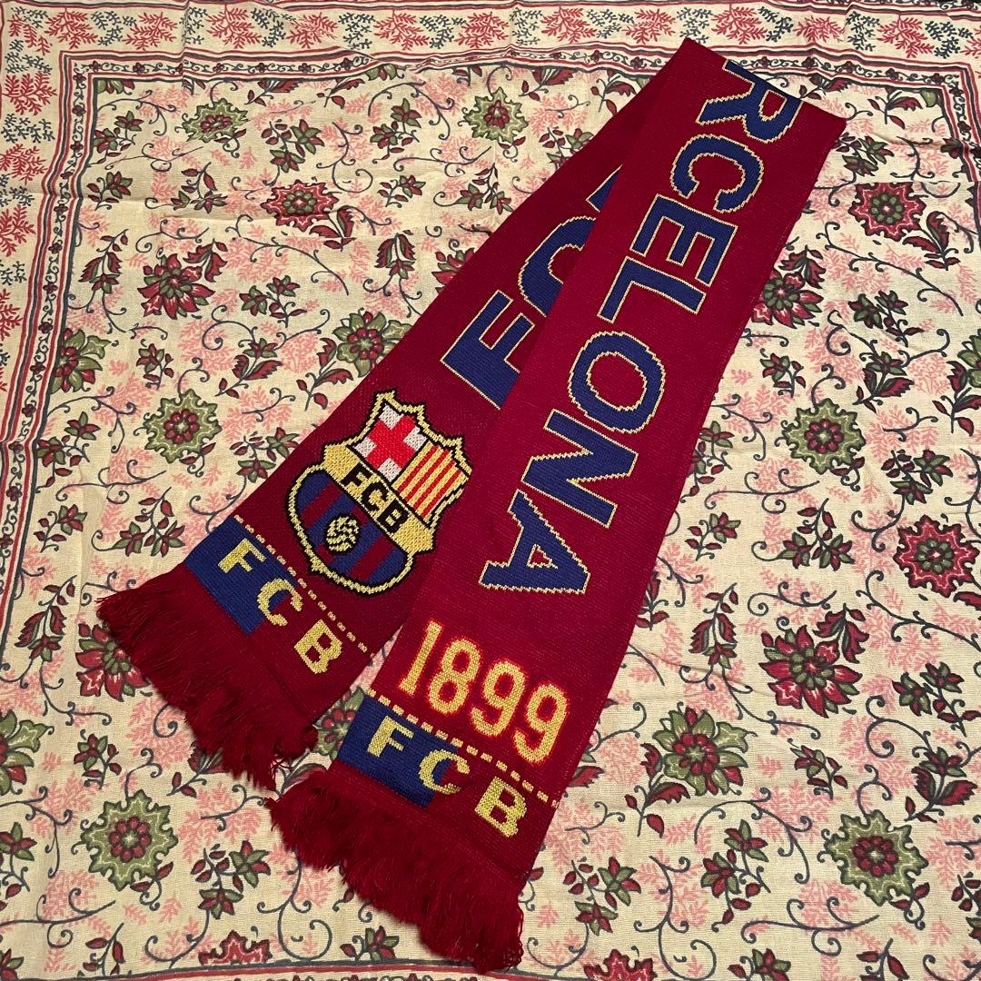 OLD 1990s バルセロナ　バルサマフラー 新品未使用】FCバルセロナ スカーフ マフラー｜Yahoo!フリマ（旧PayPay