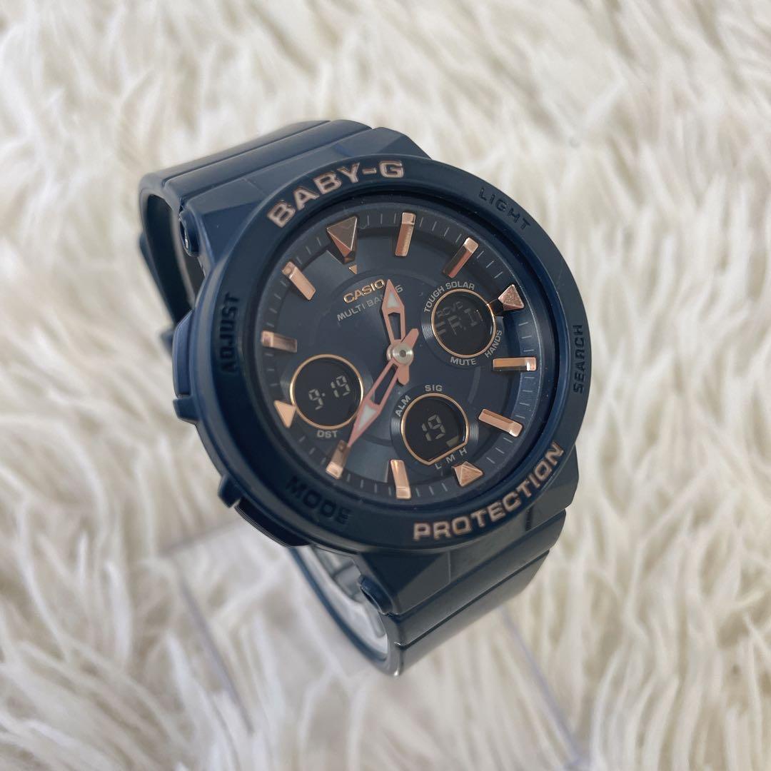 Baby-G CASIO 腕時計　電波ソーラー　ネイビー文字盤　BGA-2510 BABY-G 腕時計 CASIO カシオ ベビーG 電波ソーラー腕時計 レディース
