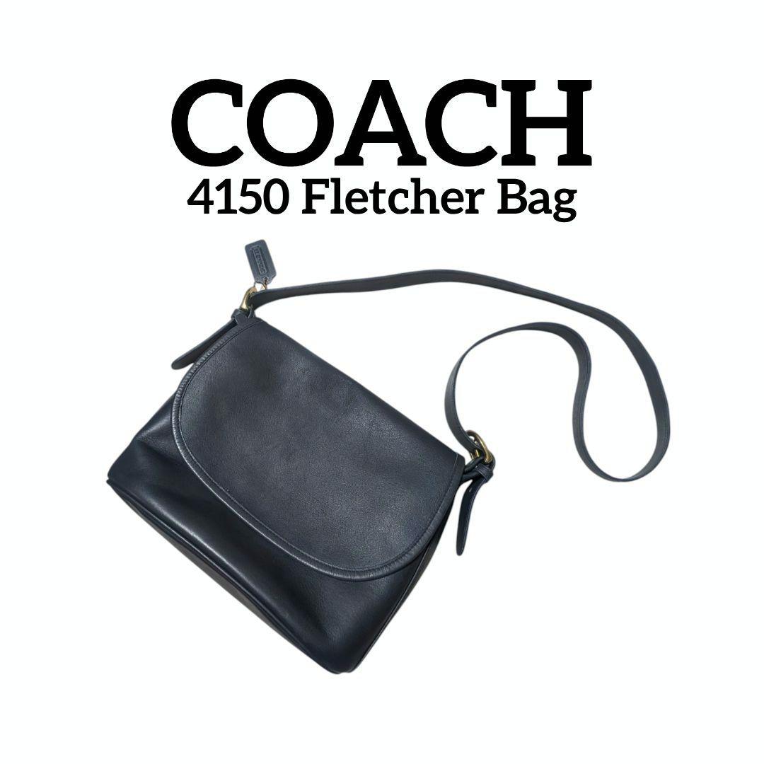 オールドコーチ フラップ ショルダーバッグ ダークネイビー 4150