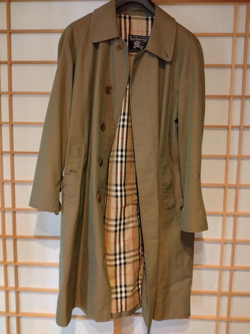 Burberry　バーバリー　玉虫　ステンカラーコート 中古・古着通販】Burberry's (バーバリー) 玉虫ステンカラーコート