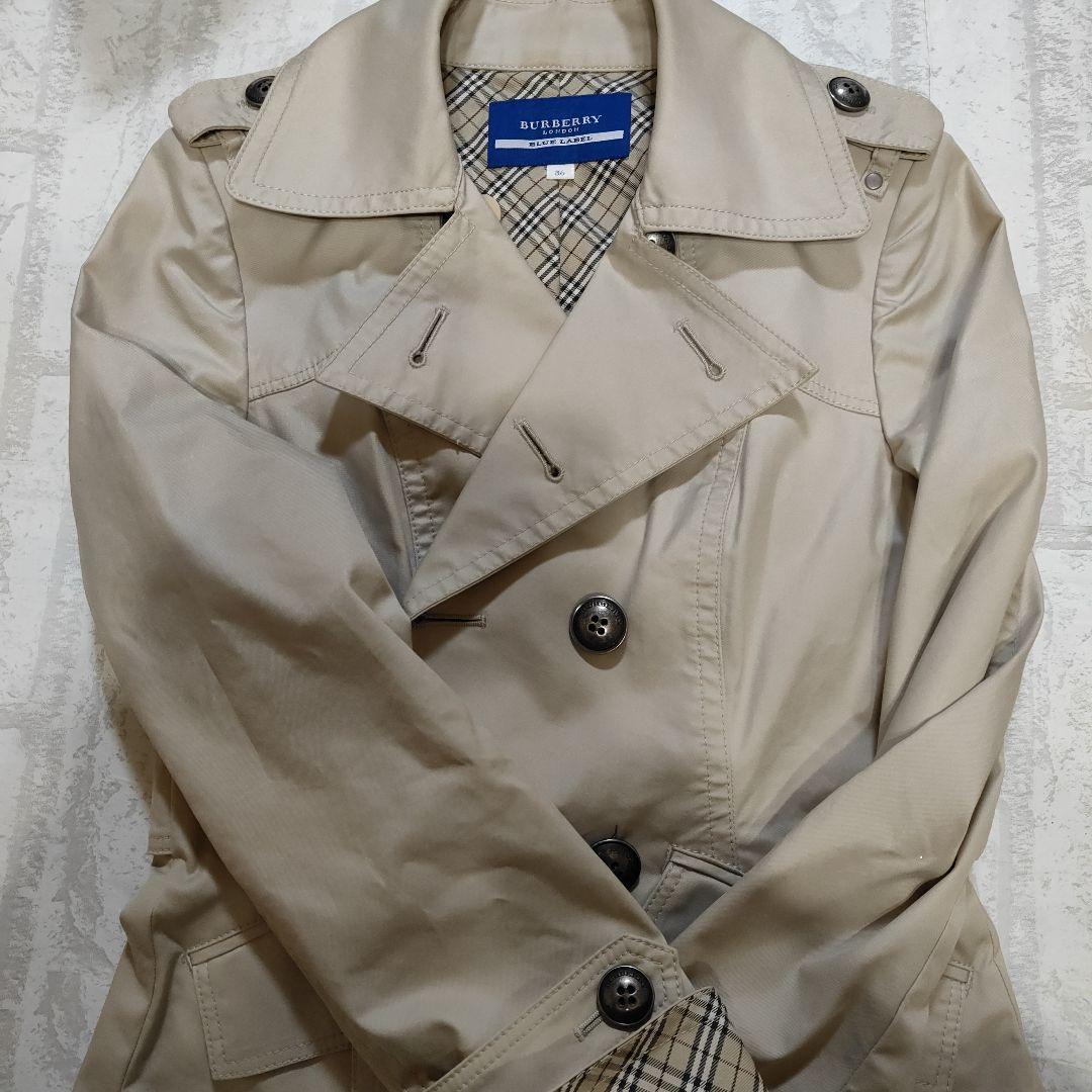 BURBERRY LONDONBLUE LABEL ショート丈コート BURBERRY BLUE LABEL（バーバリーブルーレーベル） ショート丈コットン