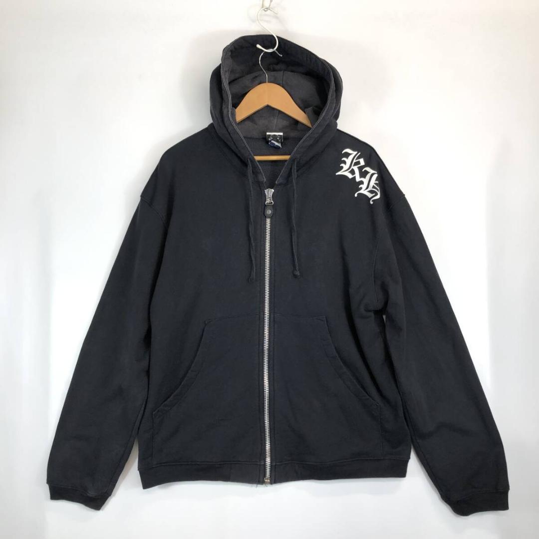 クロムハーツ×氷室京介 フルジップパーカー ブラック Lサイズ USA製