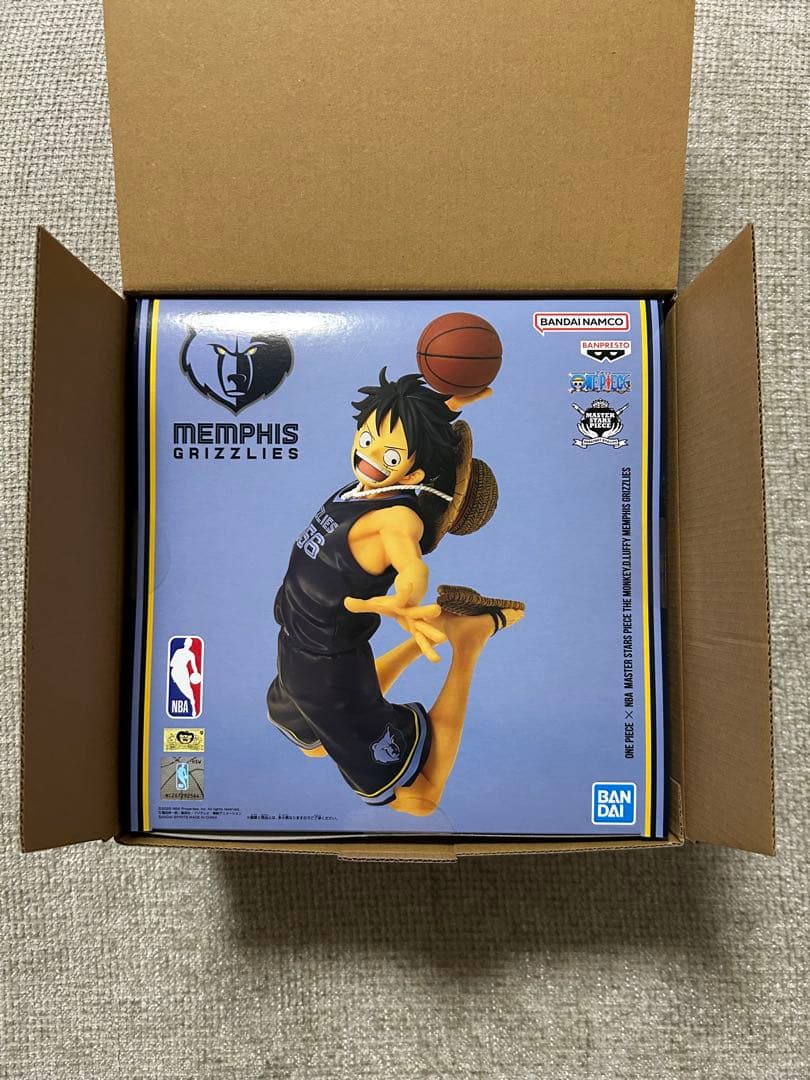 新品未使用未開封】ワンピース ルフィNBAフィギュア グリズリーズ