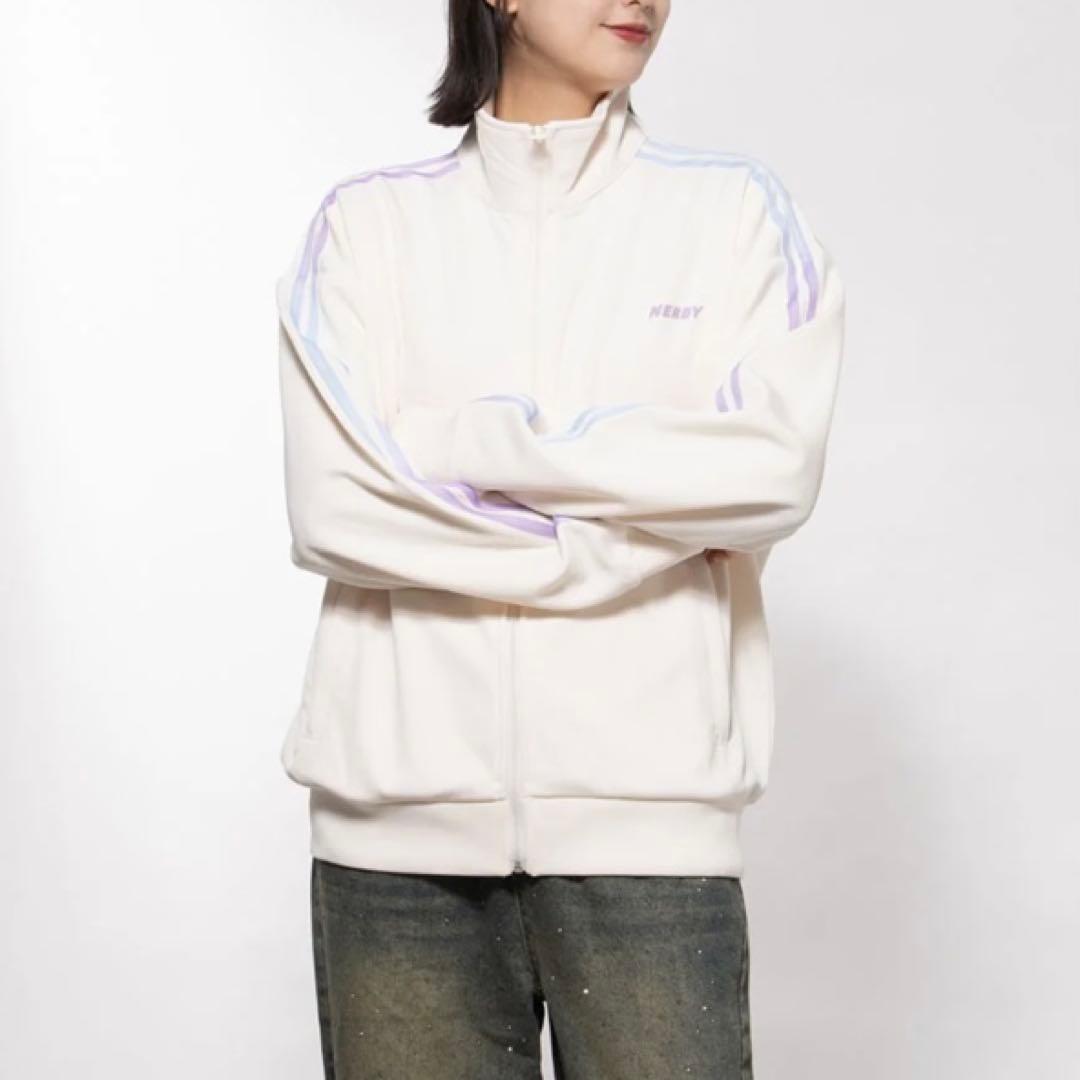 【未使用タグ付き】ノルディ グラデーションNYトラックトップ クリーム 韓国 未使用タグ付き】ノルディ グラデーションNYトラックトップ クリーム