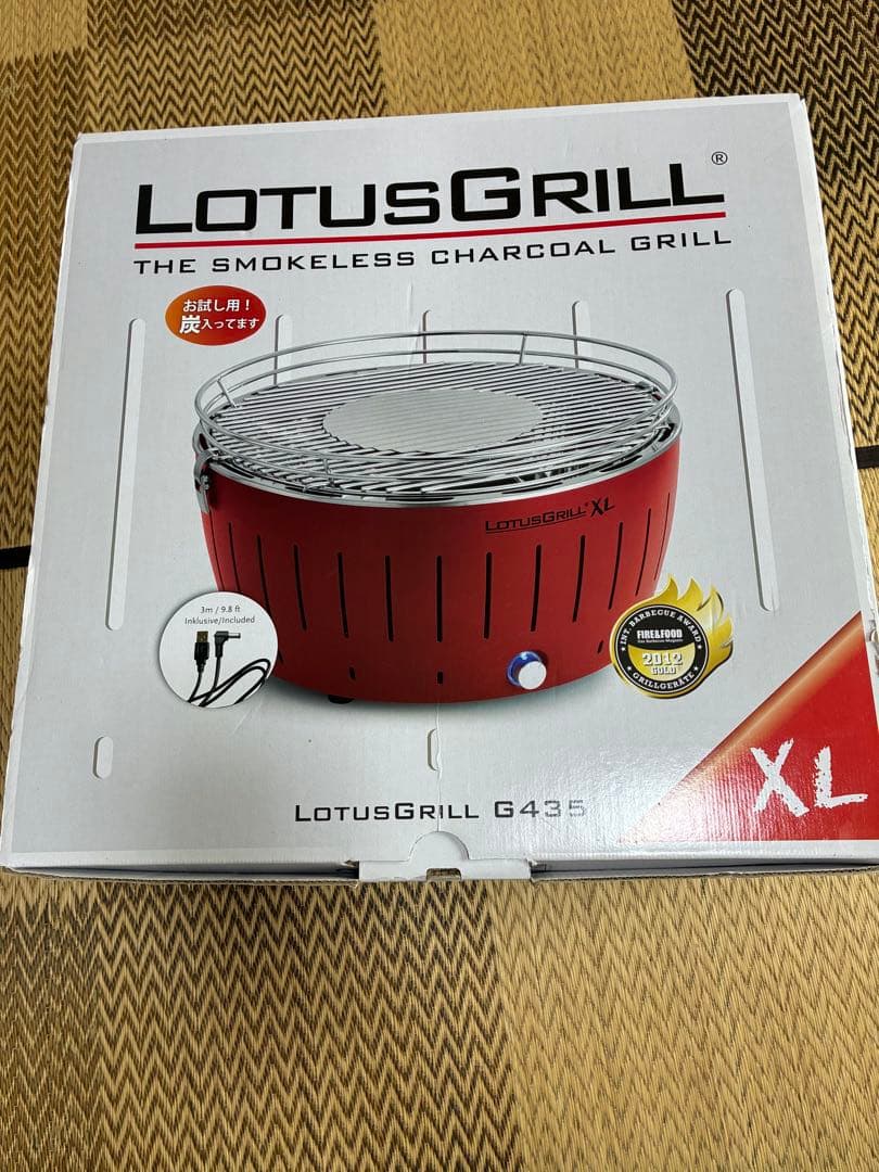 【青色珈琲店】LotusGrill ロータスグリル XLサイズ　レッド Amazon | ハーフェレジャパン ロータスグリルXL お試し炭付 レッド G