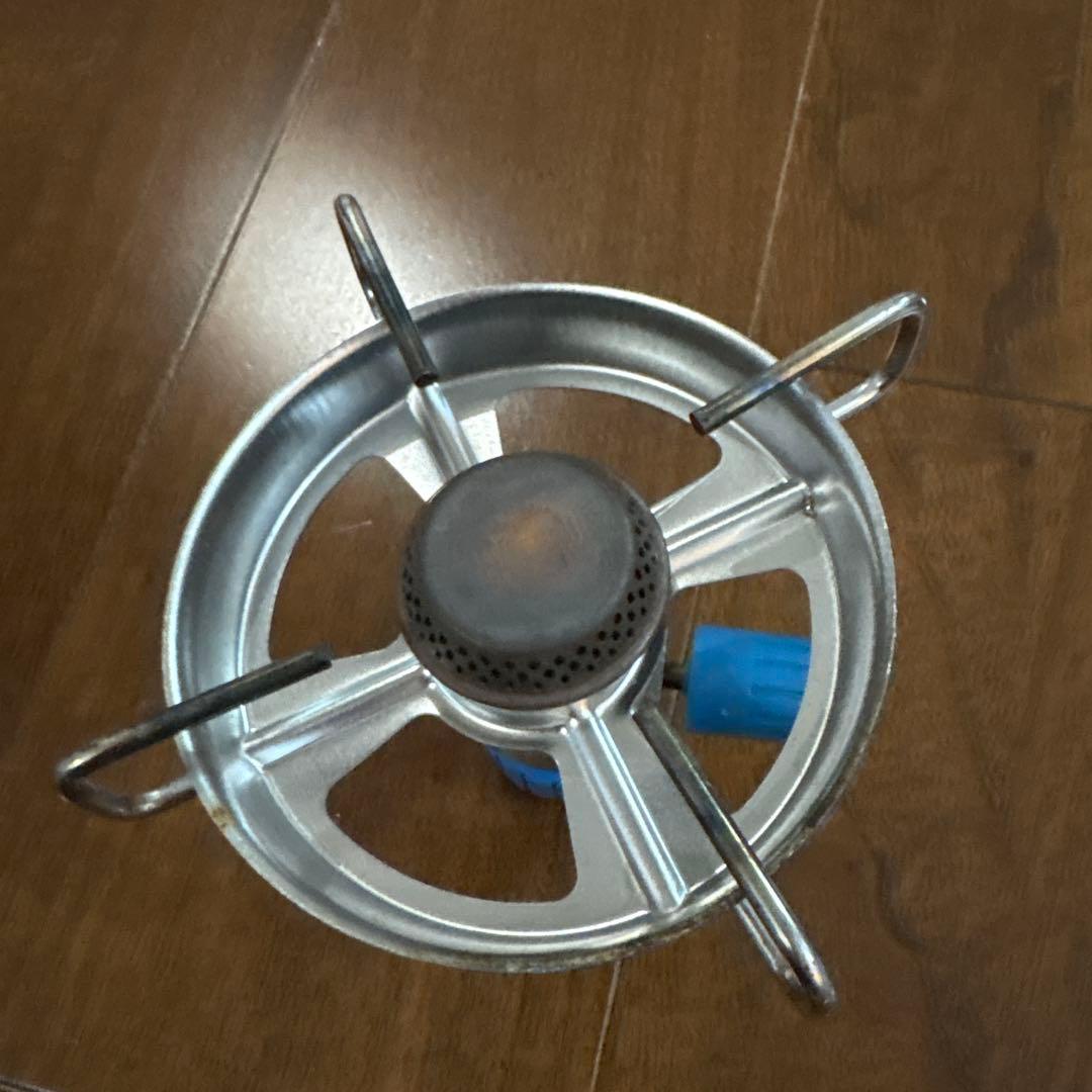 シングルバーナーコンロ 270mm シルバー/ブルー - メルカリ