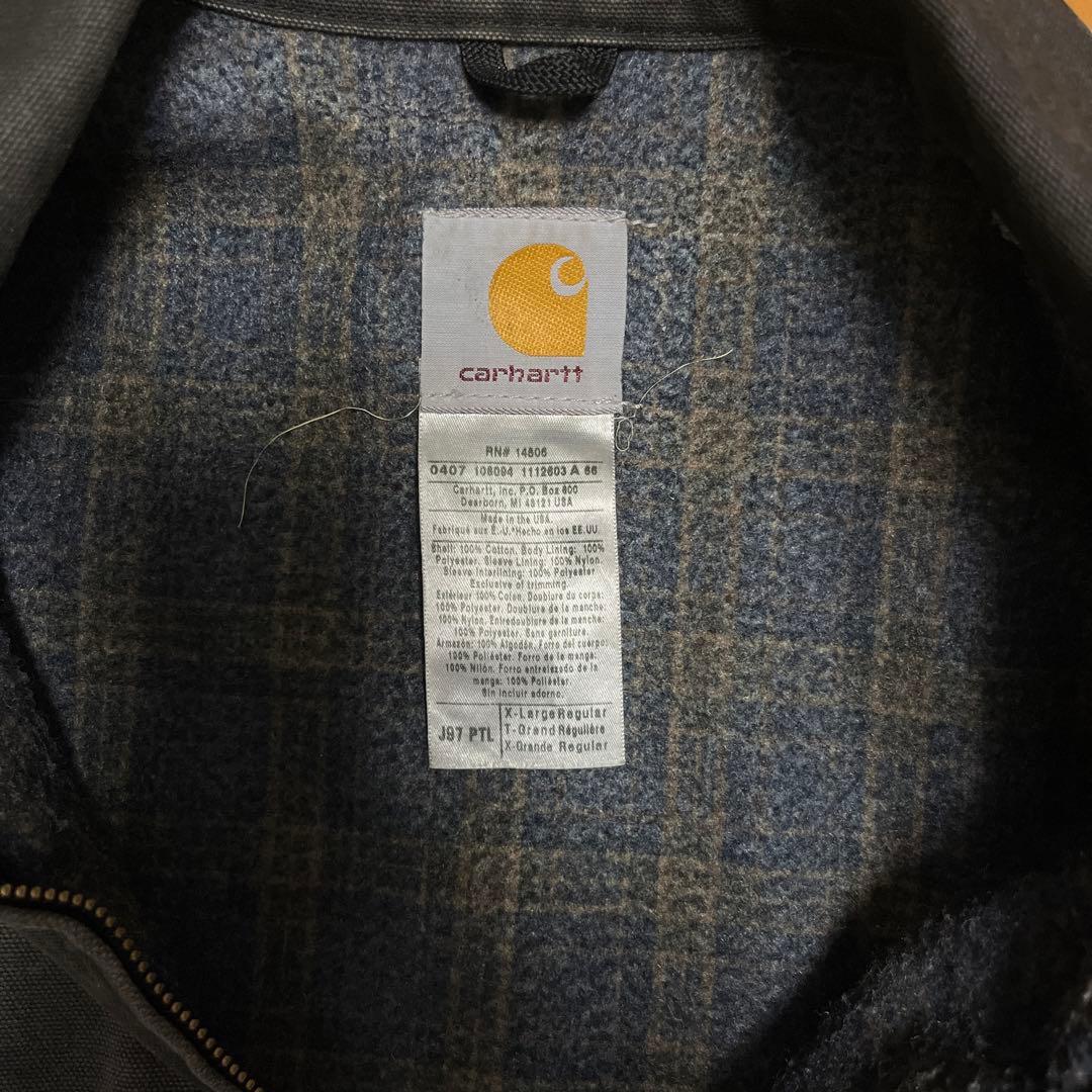 carhartt デトロイトジャケットJ97 PTL 00s企業ロゴ - メルカリ