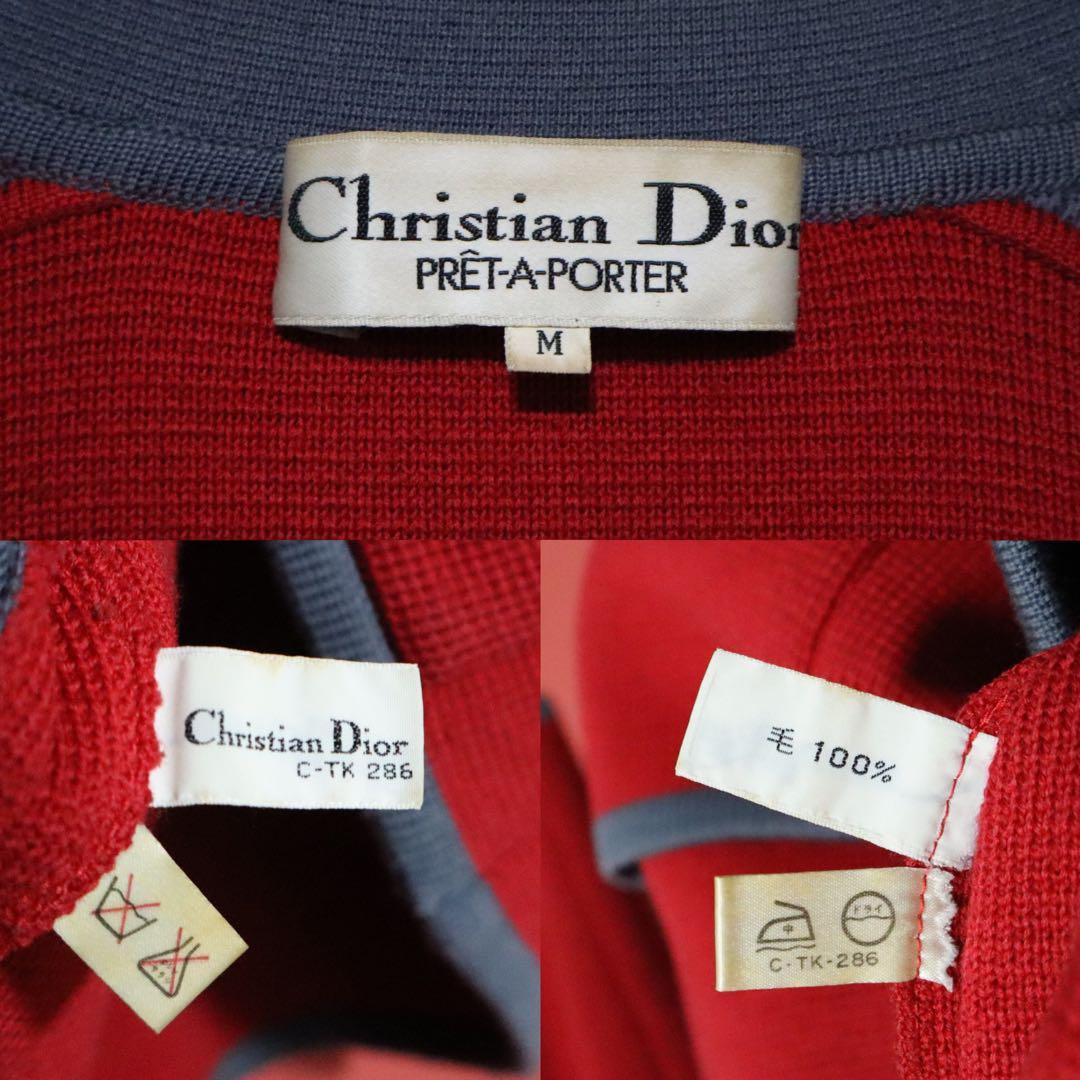 希少デザイン】Christian Dior ライン切替 ニットジャケット