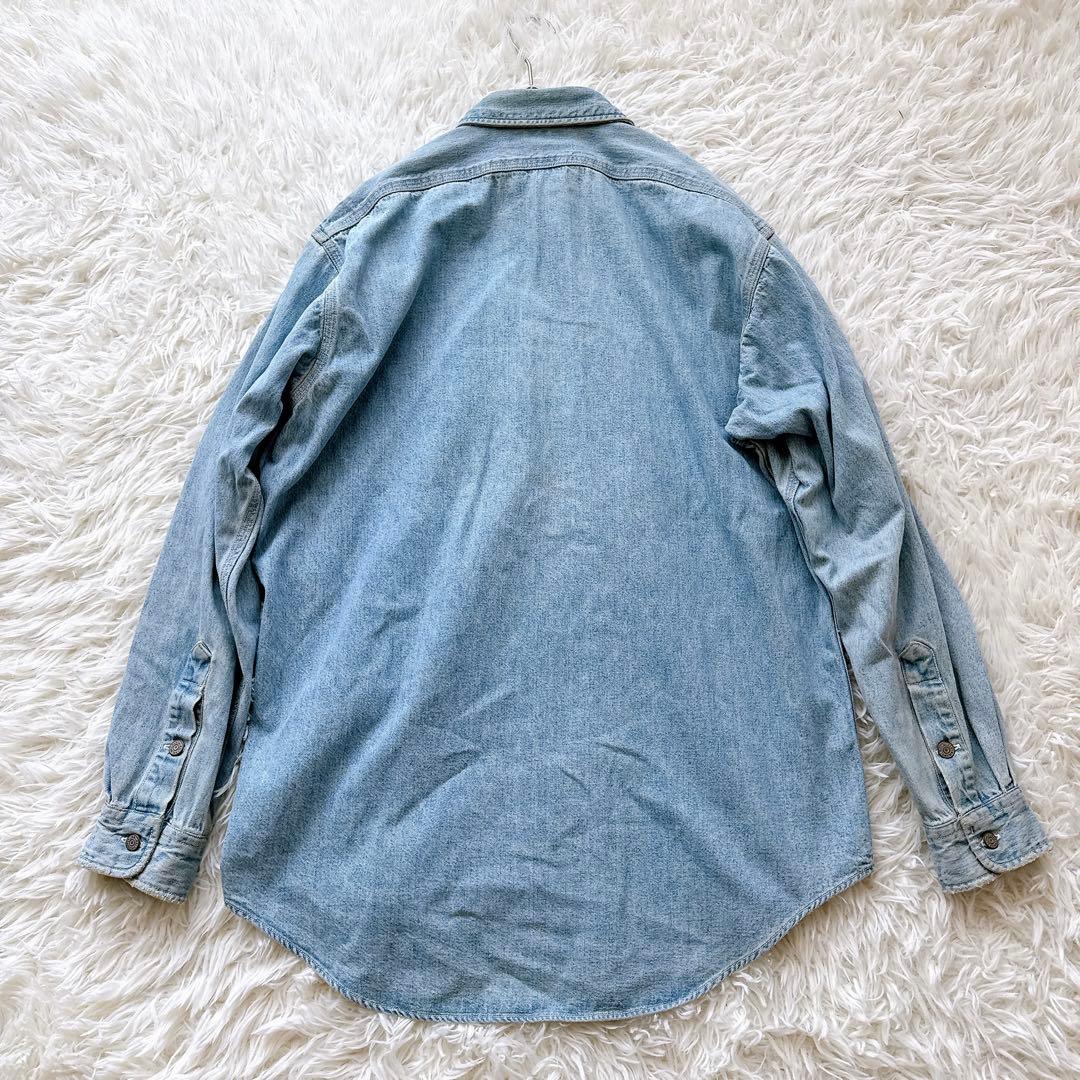 RRL ダブルアールエル 三ツ星タグ デニムシャツ インディゴ Mサイズ