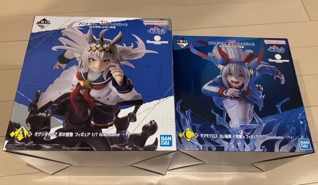 新品 一番くじ A C賞 オグリキャップ タマモクロス フィギュア 1回3,000円の「一番くじ ウマ娘 シンデレラグレイ」が迫力満点！最終