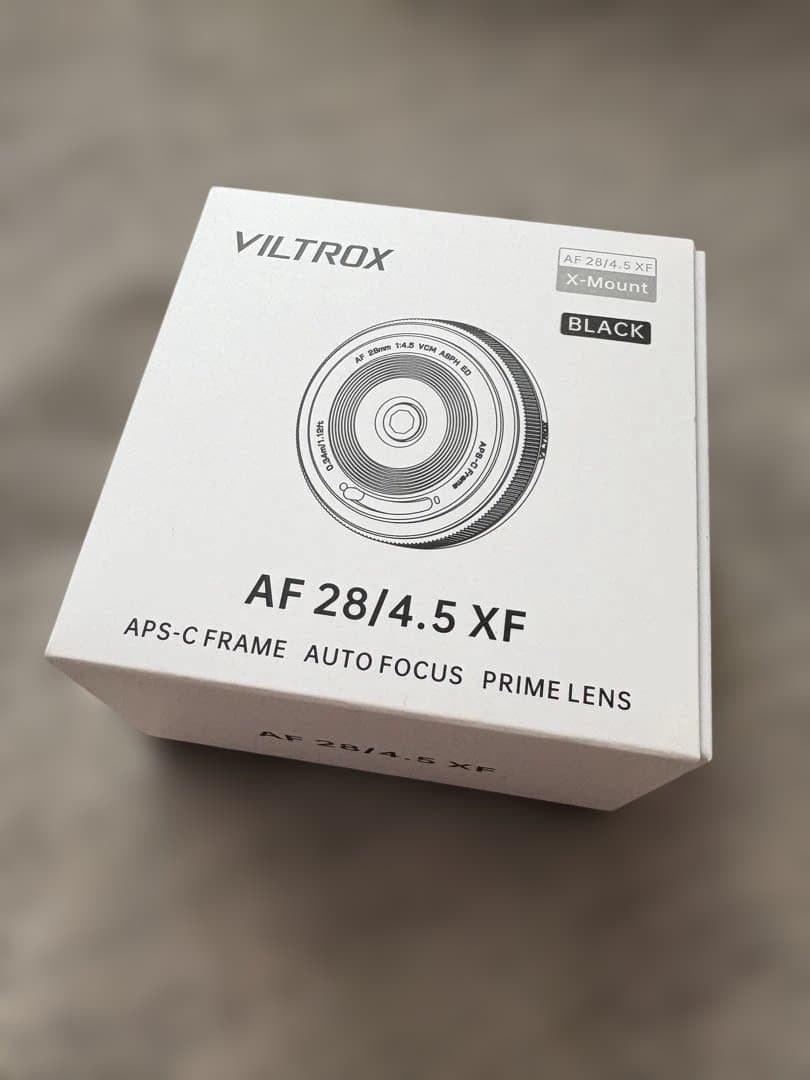 Viltrox AF 28mm F4.5 Xマウント用 VILTROX AF 28mm F4.5 フルフレーム、60gチップ超薄型レンズ、Z/X/E