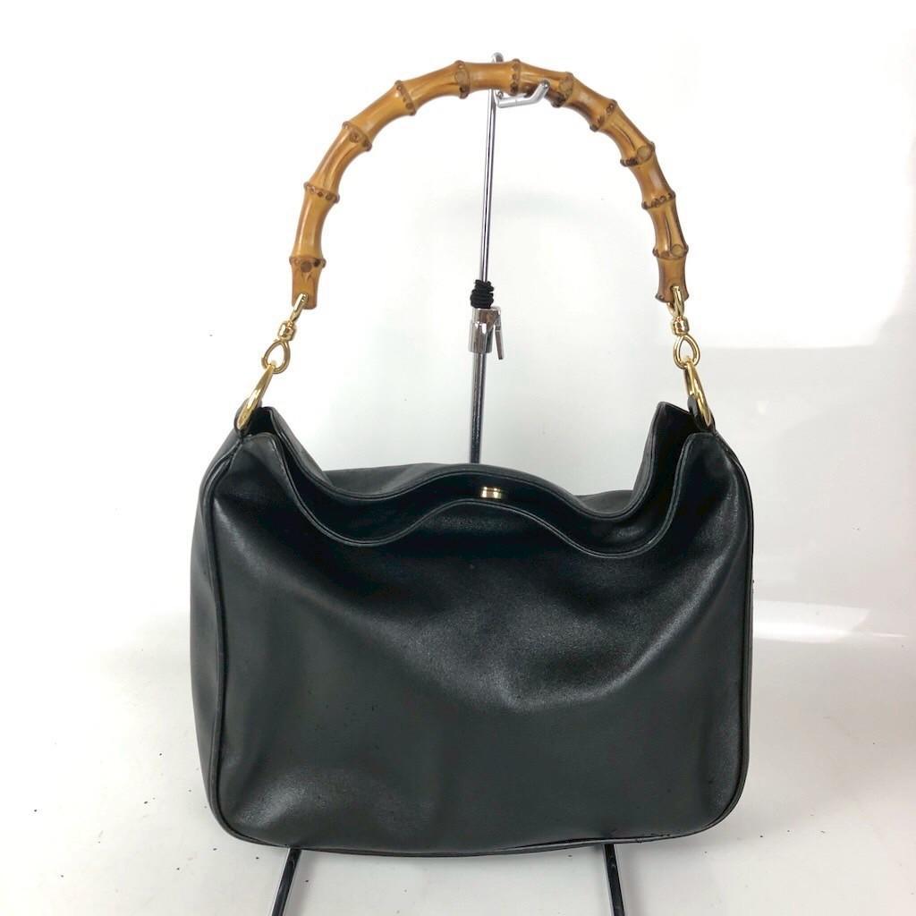GUCCI グッチ バンブー ハンドバッグ ブラック レディース ブランド GUCCI（グッチ） バンブーターンロックハンドバッグ 2WAY ショルダー