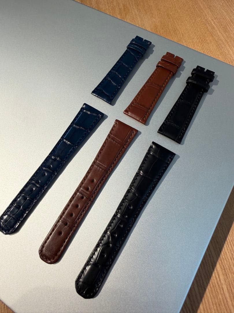 A. Lange & Söhneストラップ 3本セット 20/16mm A.ランゲ＆ゾーネが、特別にセレクトしたジャン・ルソーのストラップを