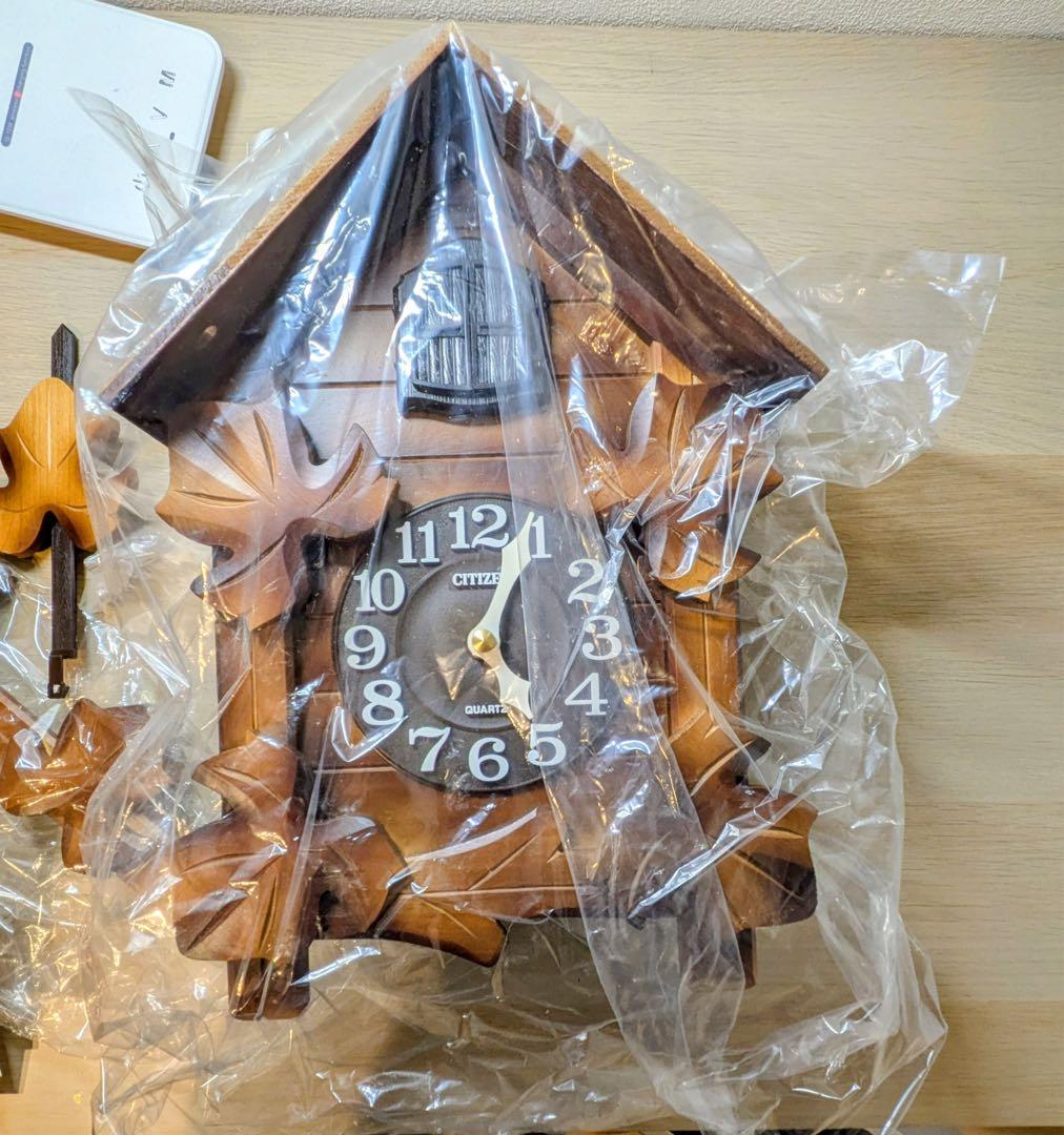 CITIZEN 鳩時計 4MJ234-B 昭和レトロ 高級クォーツ 壁掛け時計 シチズンクォーツ鳩時計4MJ234B修理完了 時計が動かない、長針を指で