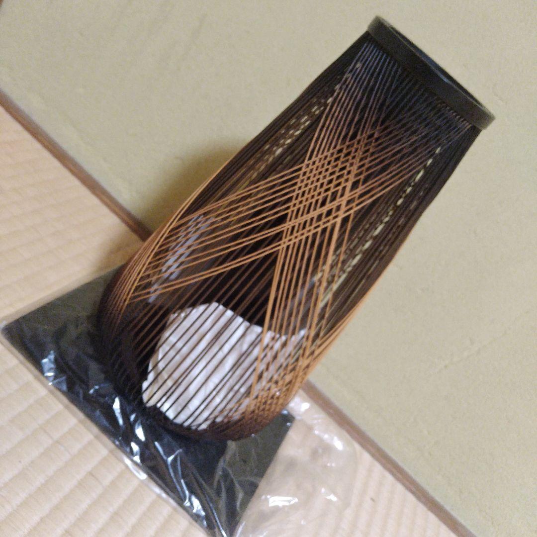 駿河竹千筋細工　竹心坊　登龍 駿河竹千筋細工 花器 登龍 静岡県伝統工芸品 伝統工芸士・大村竹心坊