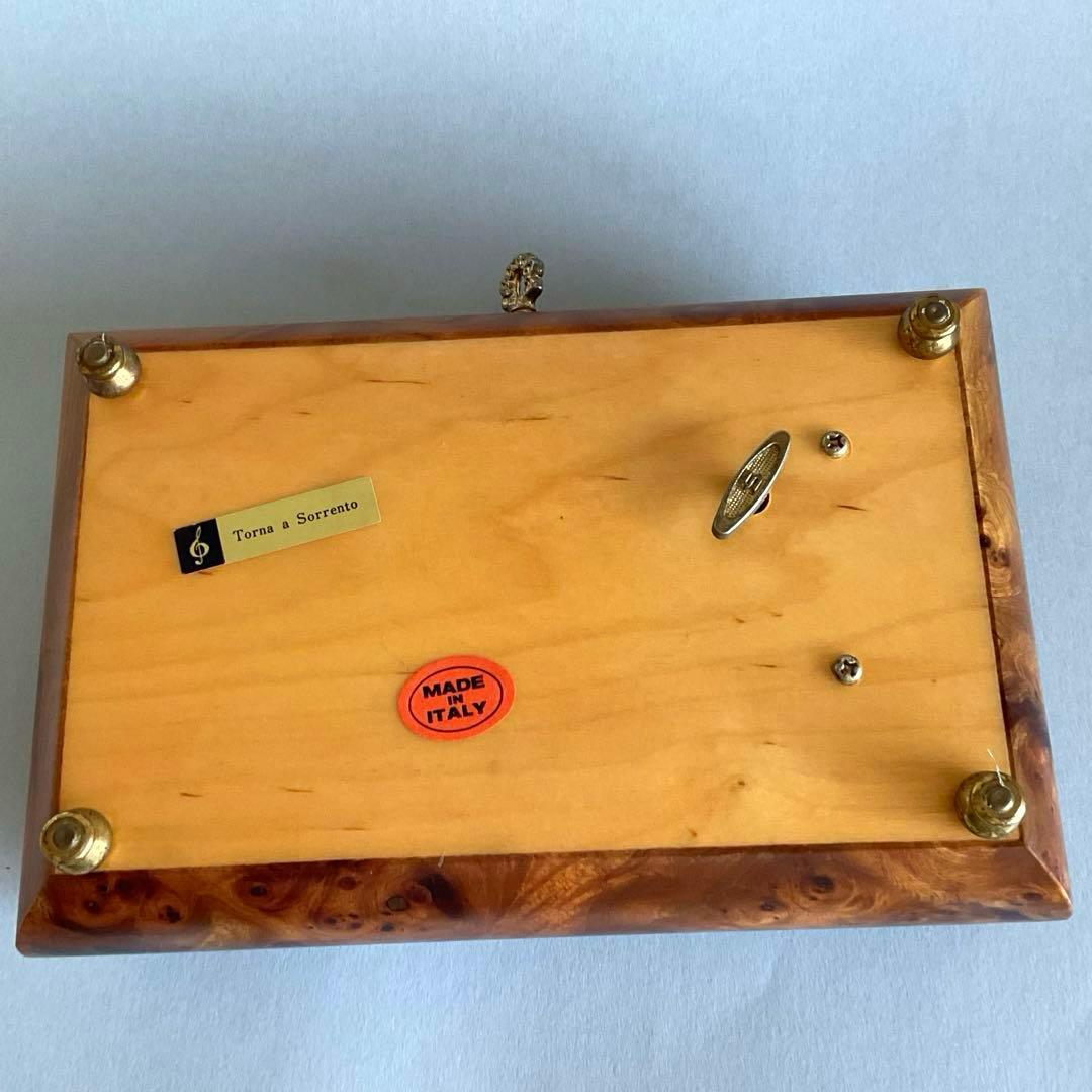 イタリア 象嵌細工 オルゴール 宝石箱 ソレント製 曲「帰れソレントへ