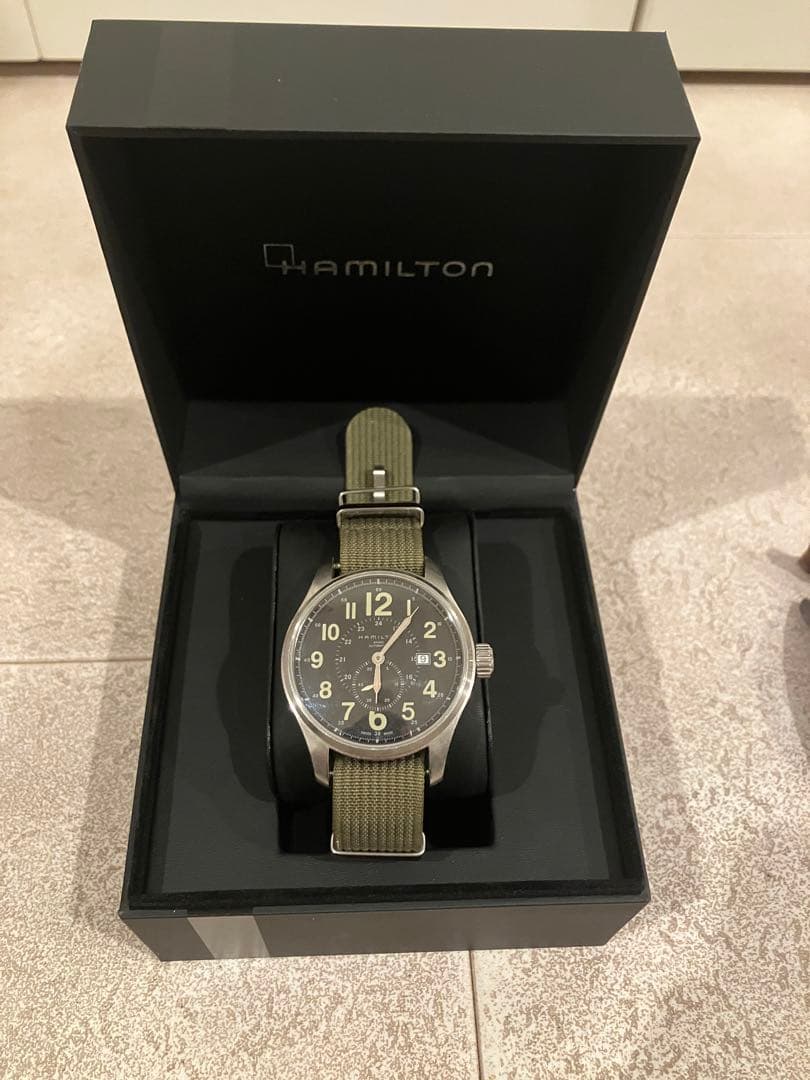 HAMILTON ハミルトン カーキオフィサー natoベルト　希少 CASSIS（カシス） ハミルトン カーキ 用 HAMILTON Khaki にぴったりの