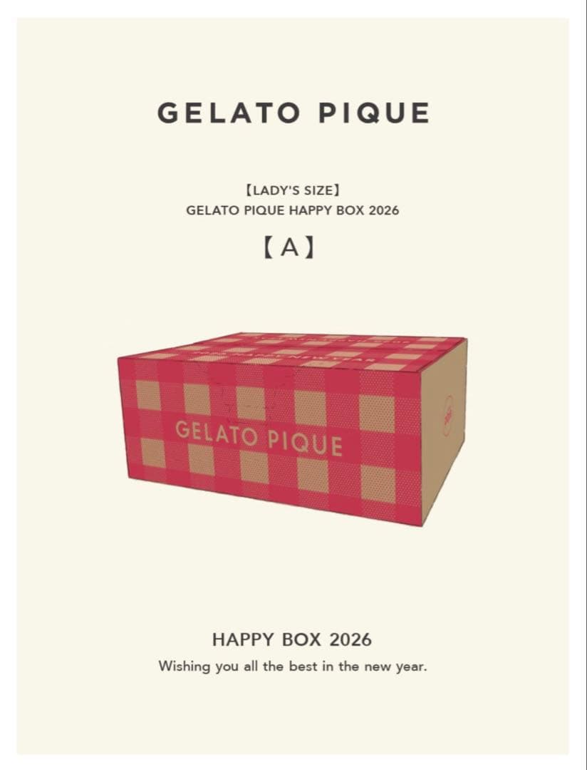 即発送GELATO PIQUE HAPPY BOX 2026 A福袋 新品未開封 楽天市場】1月1日発売 予約 2026年福袋 GELATO PIQUE LADY'S SIZE