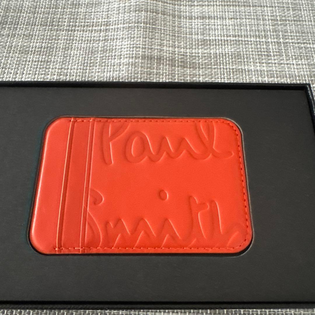 新品未使用！Paul Smith MagSafeカードケース Paul smith iPhone 15 Pro MagSafe ブラックレザー カードケース (Paul