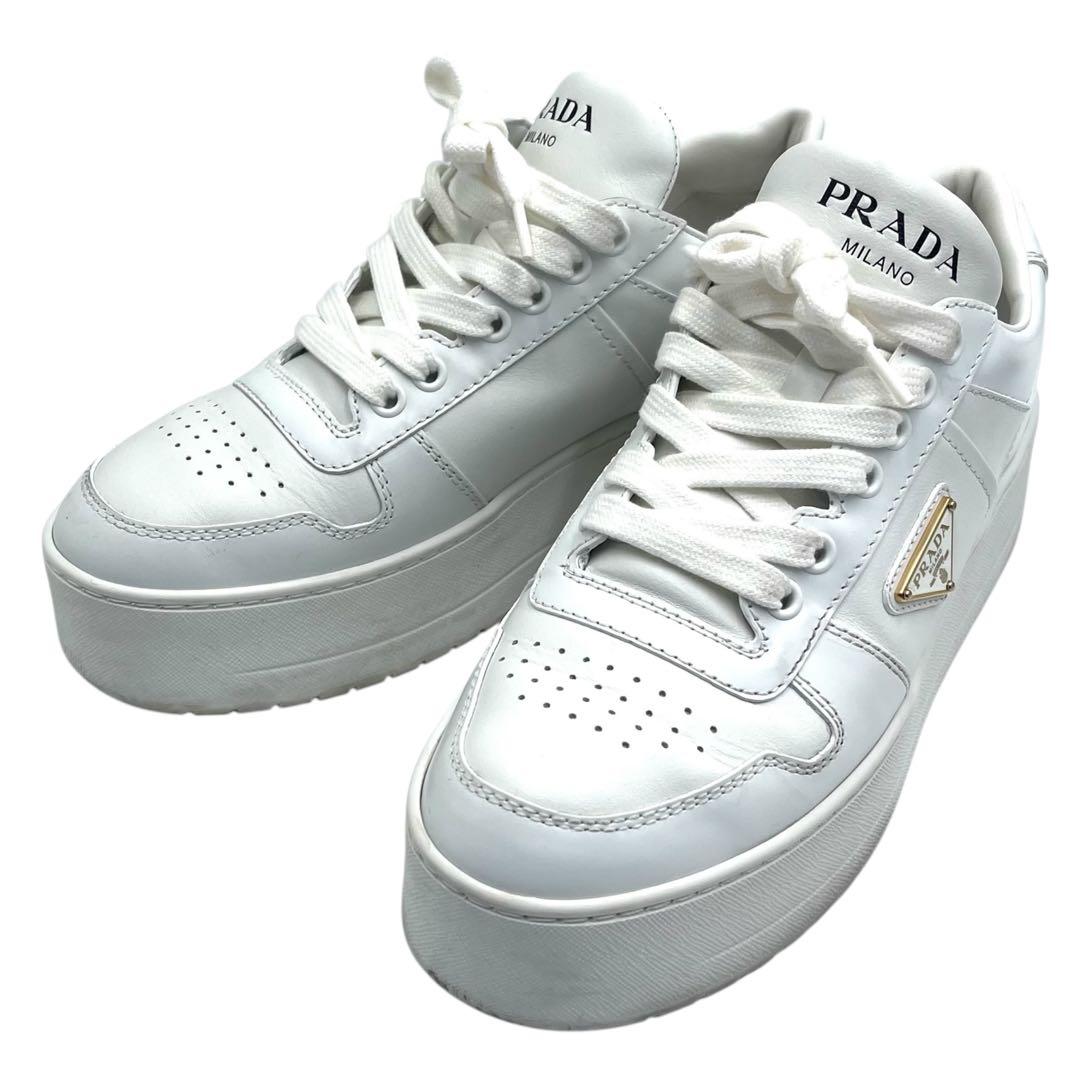 プラダ スニーカー 1E792M ローカット ダウンタウン トライアングルロゴ PRADA（プラダ） スニーカー 1E792M 3LKG レディース ローカット