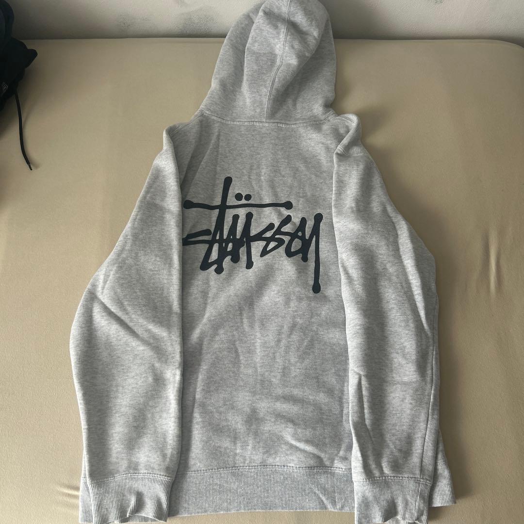 Stussy ステューシー パーカー グレー Mサイズ - メルカリ