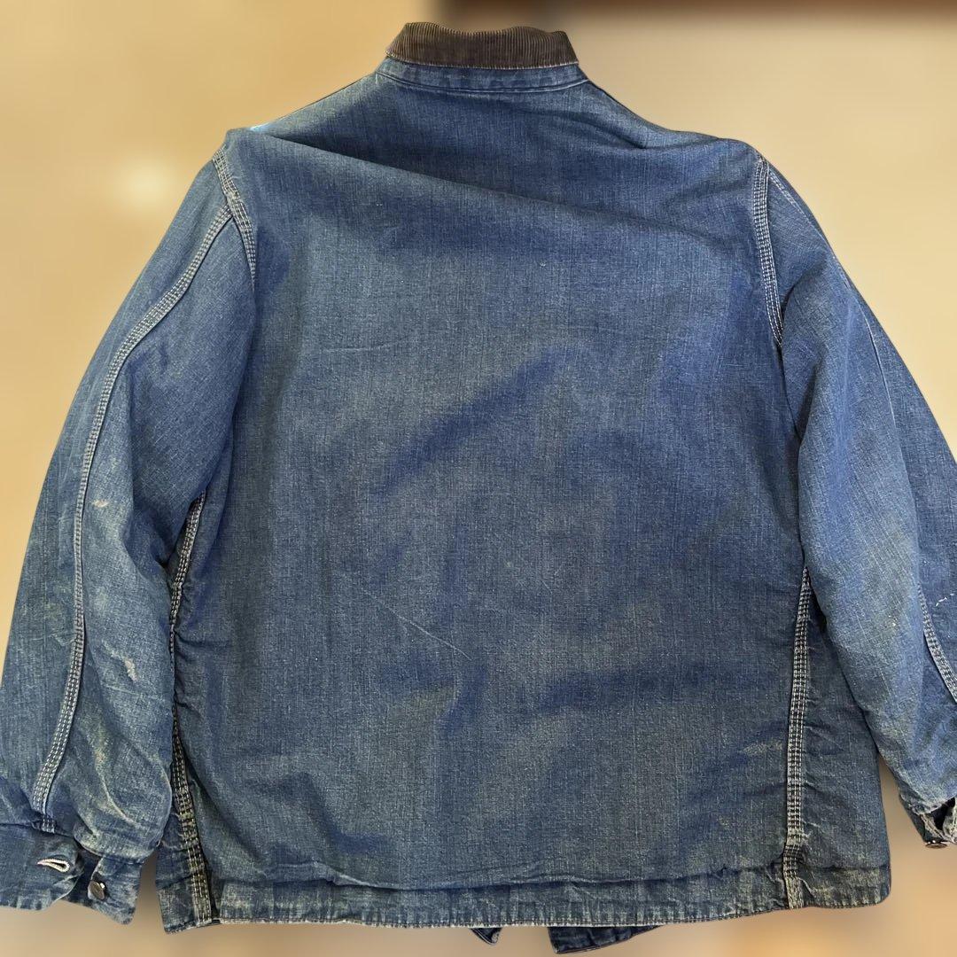 60s SEARS シアーズ デニムカバーオール ブランケットライナー サイズL