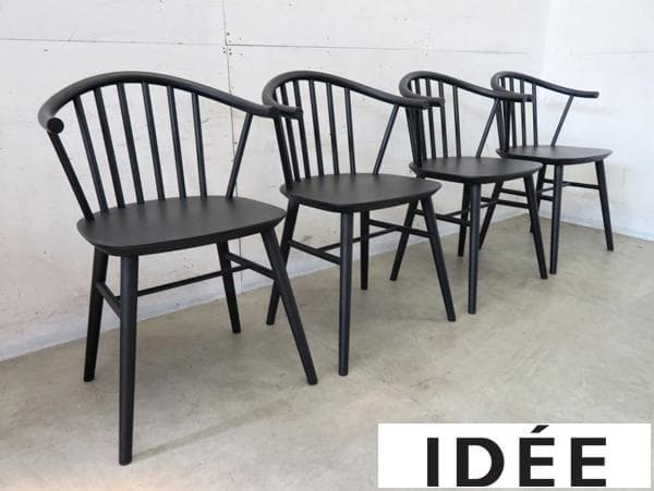 展示品■IDEE■オンダチェア■22.4万■ウインザーチェア■4脚セット■ ONDA CHAIR Natural by Fantastico｜リビング・ダイニングチェア｜IDEE