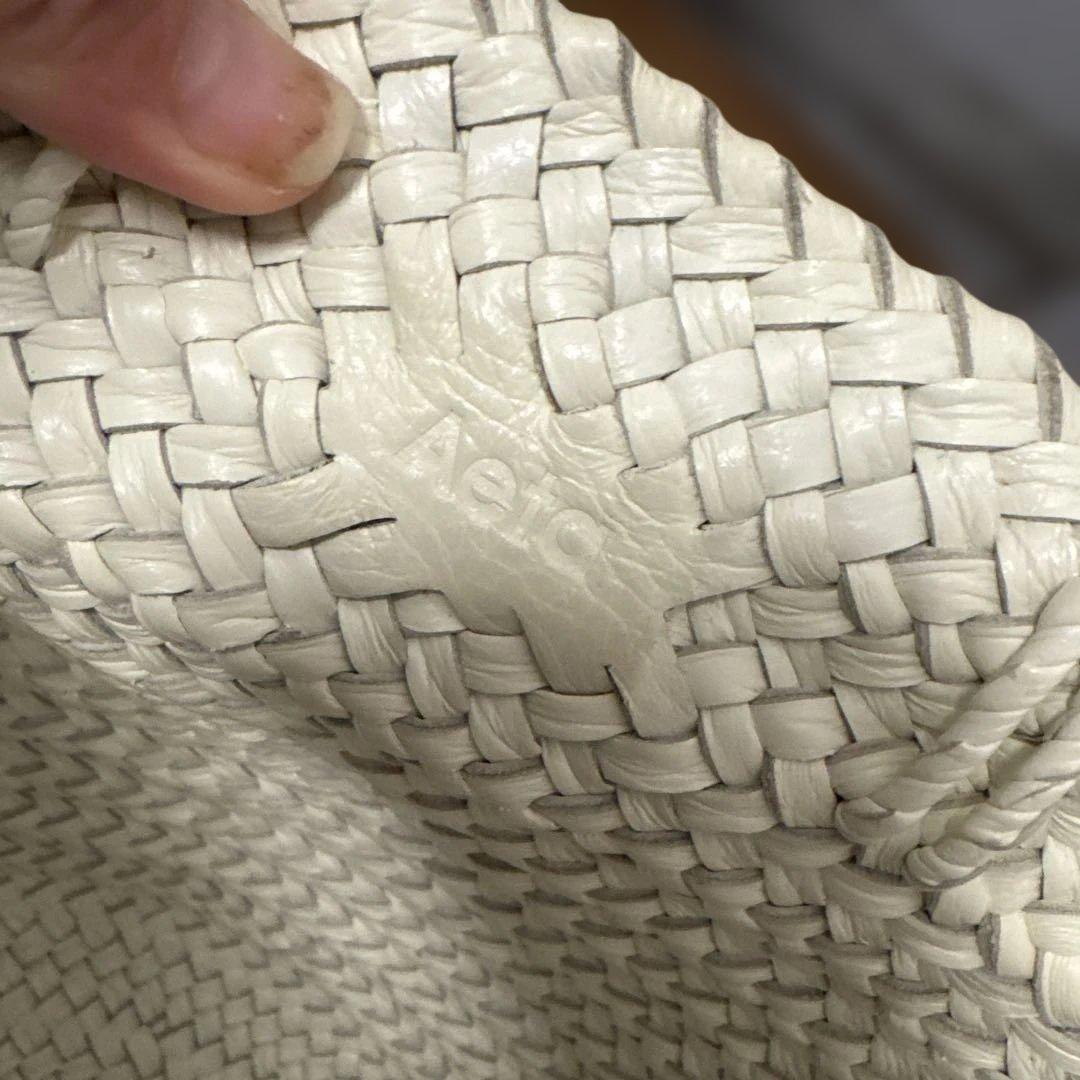 最終値下げ】【美品】Aeta アエタ BASKET M ホワイト かごバッグM