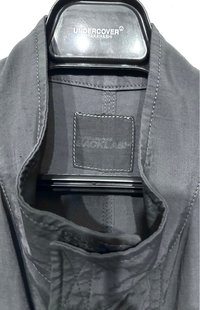 BACKLASHリネンナイロン製品染めモッズコート/バックラッシュ