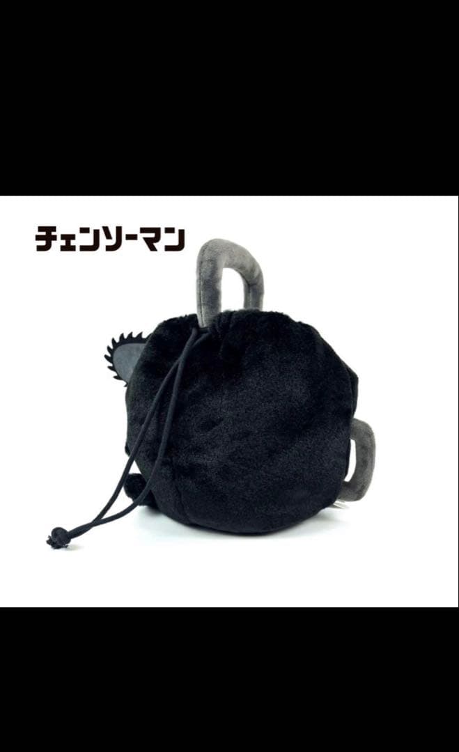 チェンソーマン ブラックポチタぬいぐるみ 巾着 チェンソーマンプラザ