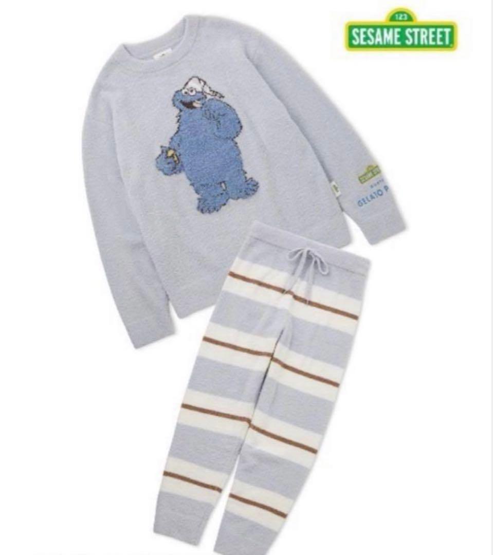 ジェラートピケ セサミストリート クッキーモンスター ルームウェア