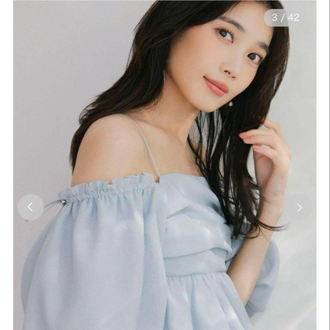 3wayオフショルパフスリーブブラウス　フレイアイディー 3wayオフショルパフスリーブブラウス／ウォッシャブル｜FRAY I.D