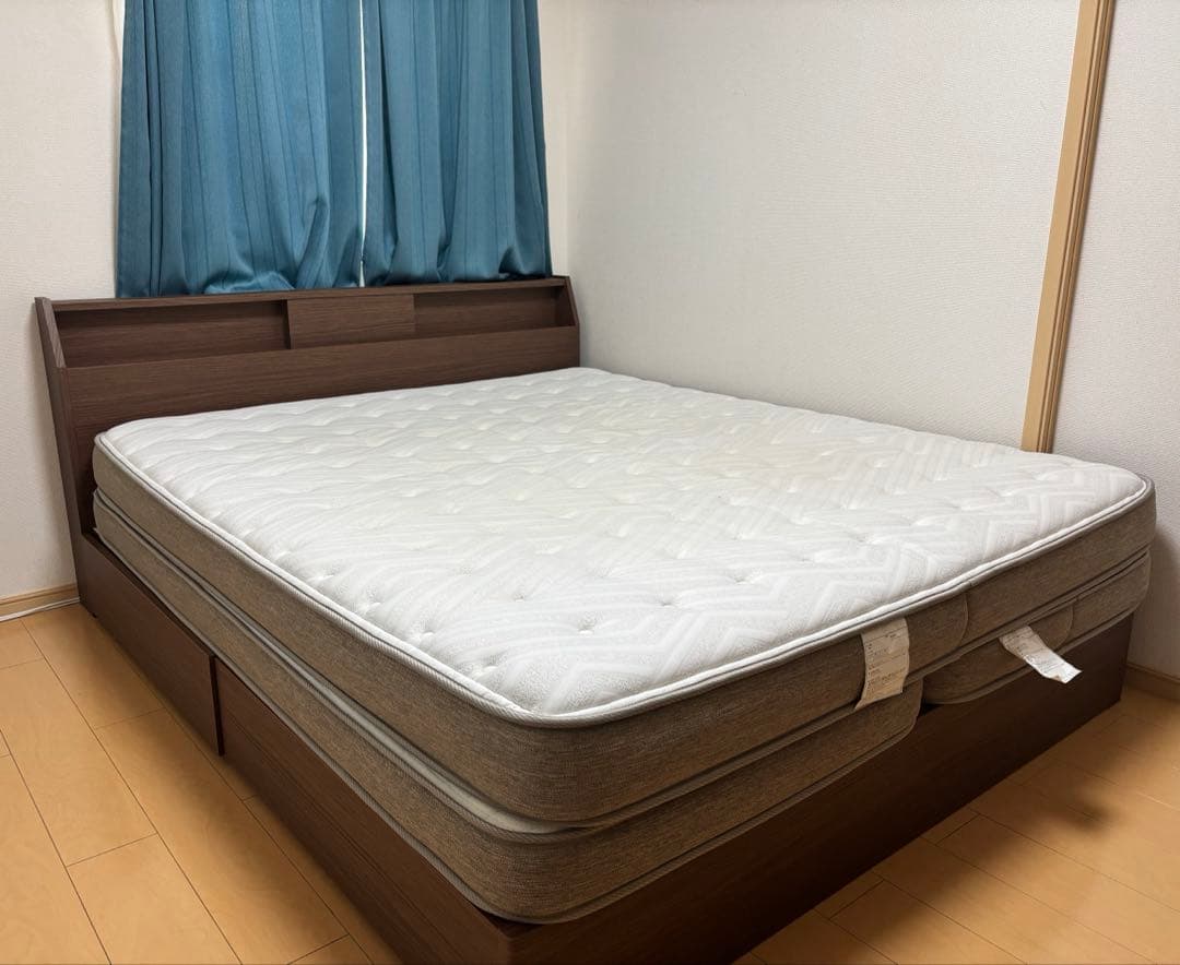 NITORI クイーン ベッドフレーム＋マットレス(Nスリープ プレミアム) クイーンマットレス(Nスリープ プレミアムP1-02CR VB) | ニトリネット