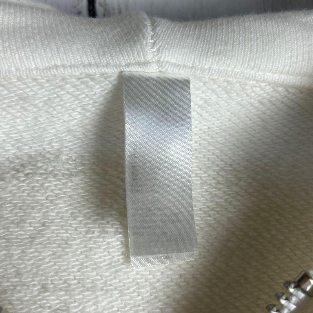 4824【定番ホワイト】サカイ×フラグメント☆ビッグロゴフルジップ