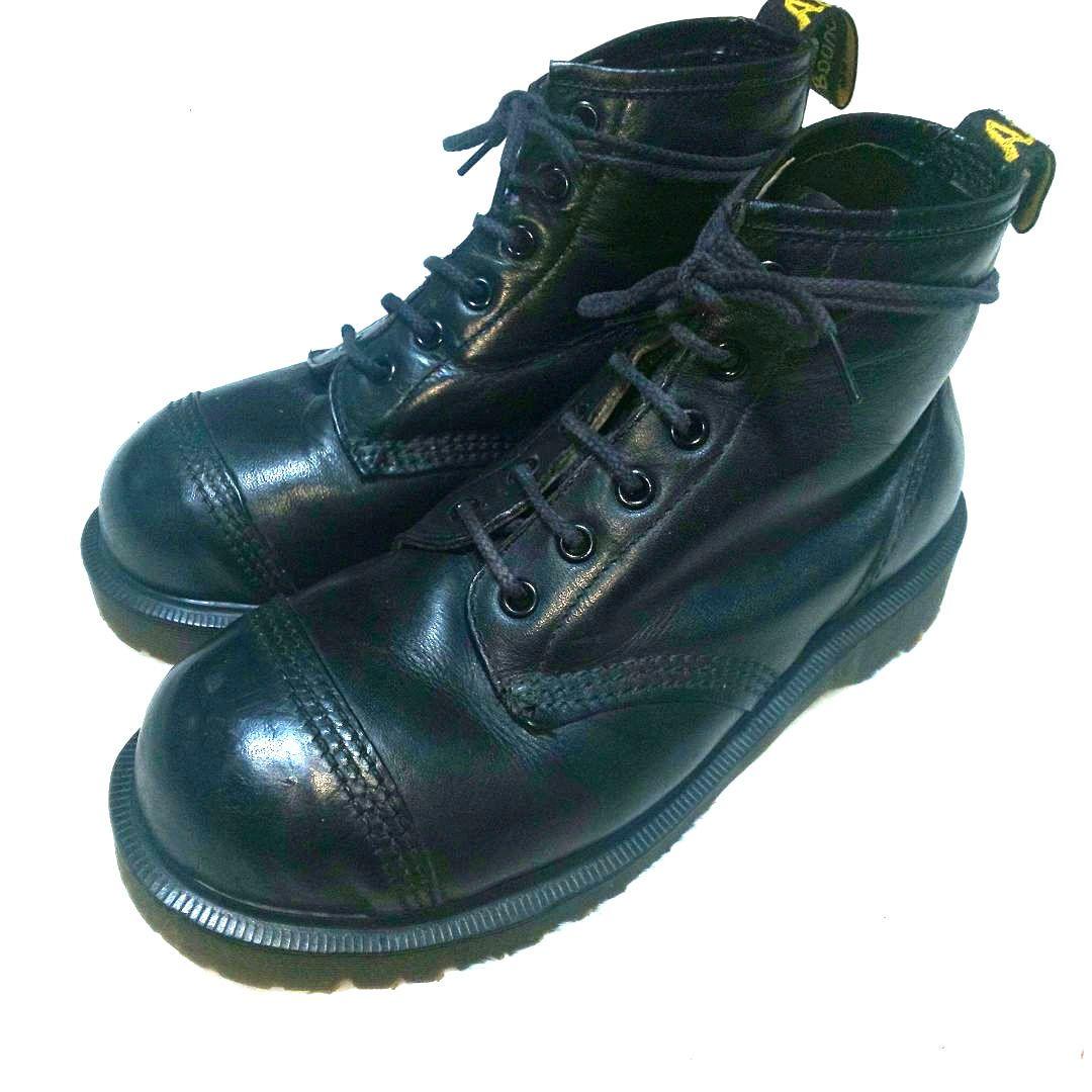 Dr.Martens クレイジーボム uk5 イングランド製 6ホール ブラック