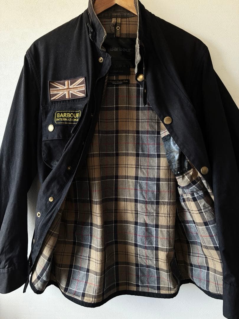 Barbour England製 インターナショナル 3ワラント 英国製 C34 - メルカリ