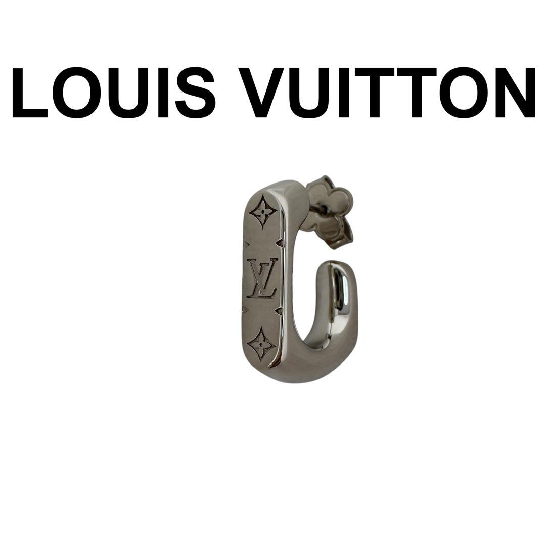 ranルイヴィトン M01777 モノグラム ピアス LE1294 片耳 ルイ・ヴィトン ピアス モノグラム チェーン M01777 GP ピアス(両耳用