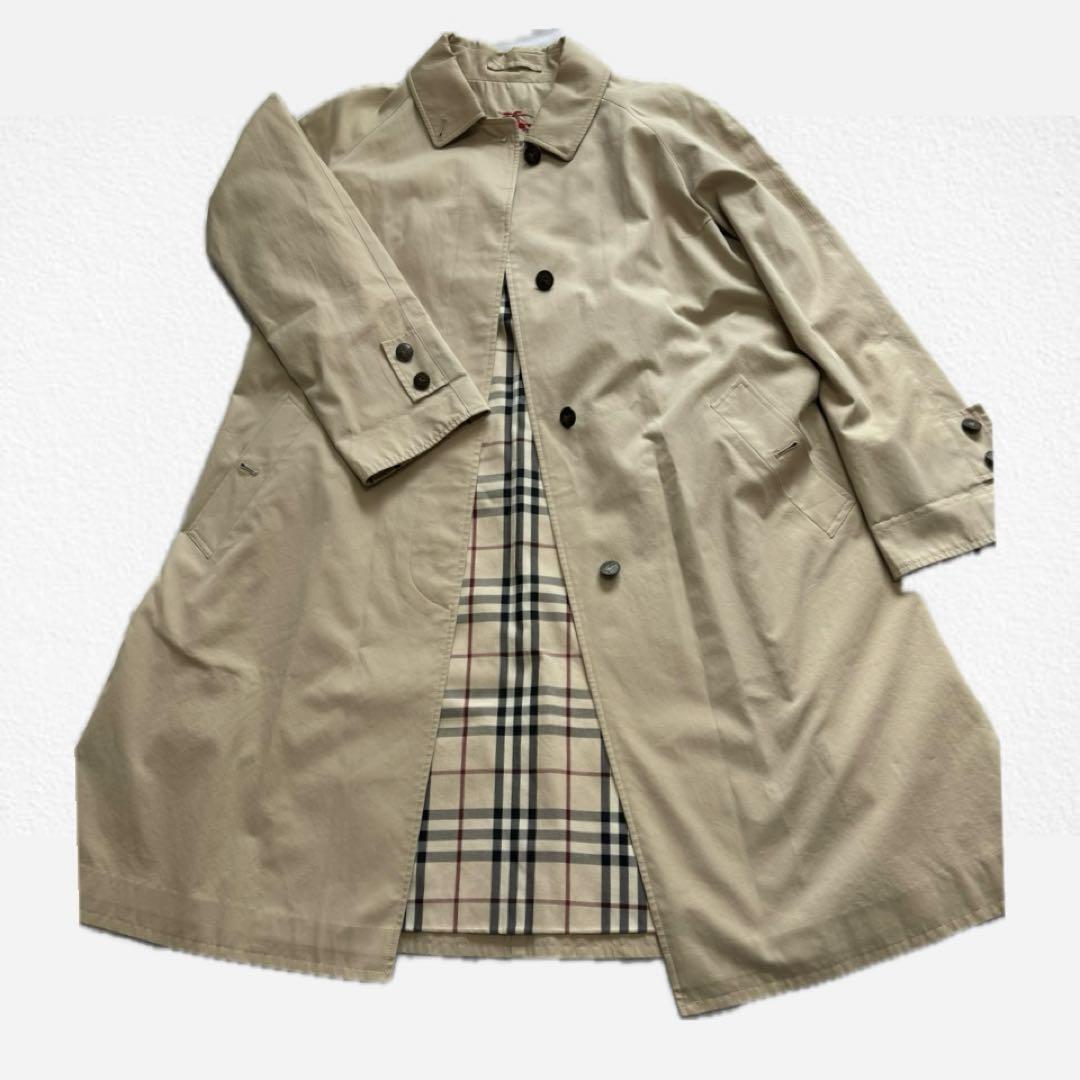 [美品]バーバリートレンチコート 　　　Burberry ミッドレングス カシミア トレンチコート (キャメル) - メンズ, ピュア