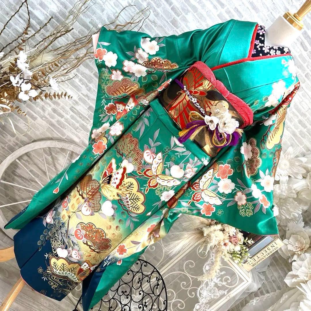 たいむ★振袖セット 矢作萌夏ちゃん”着用の振袖-紺｜成人記念の新作振袖ご紹介