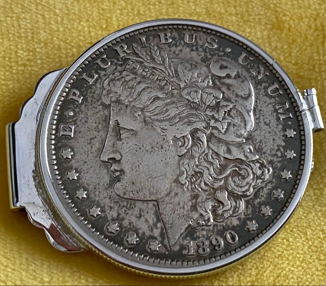 1890年製 モルガン・ダラー銀製　　　 マネー クリップ 1890年製 モルガン・ダラー銀製 マネー クリップ 1890年製 モルガン