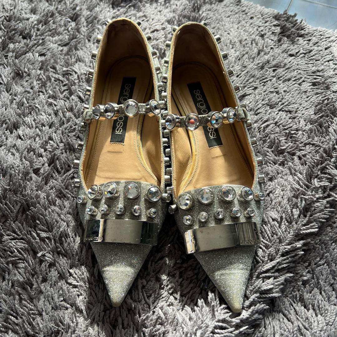 Sergio Rossi SR1 フラットシューズ Sergio Rossi(セルジオ ロッシ)｜sr1 ポインテッドトゥフラット