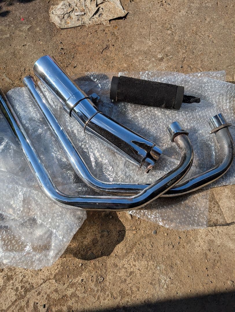 GSX250E ザリゴキ　ウンバー管　激レア GSX250ザリ/ゴキ/T/Lスーパーゴイスー管ブラック | 旧車バイクカスタム