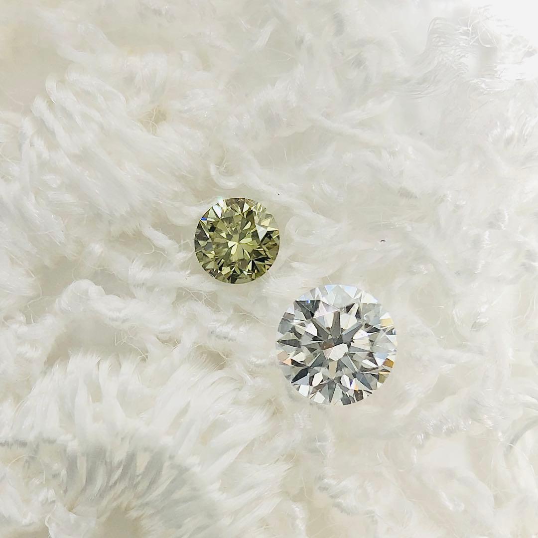 0.032ct Fancy Gray Green SI-2 カメレオンダイヤ