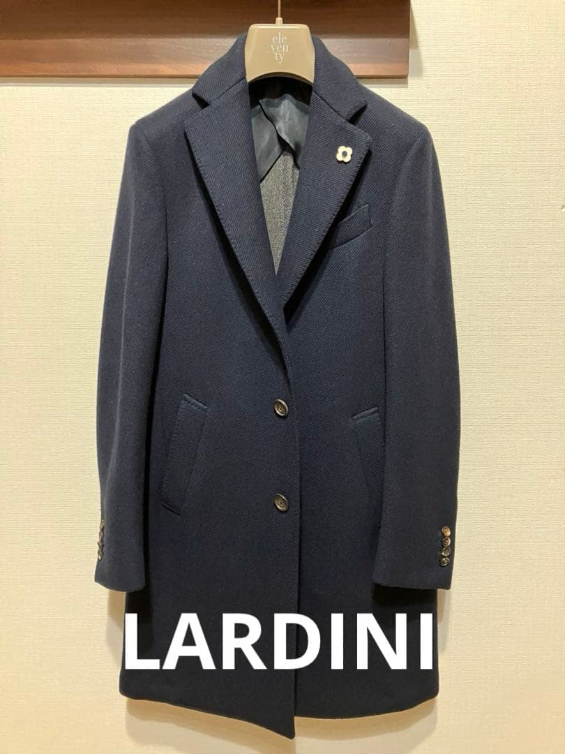 極美品✨LARDINI ネイビー チェスターコート LARDINI ラルディーニ チェスターコート NAVY | ITAL STYLE WEAR