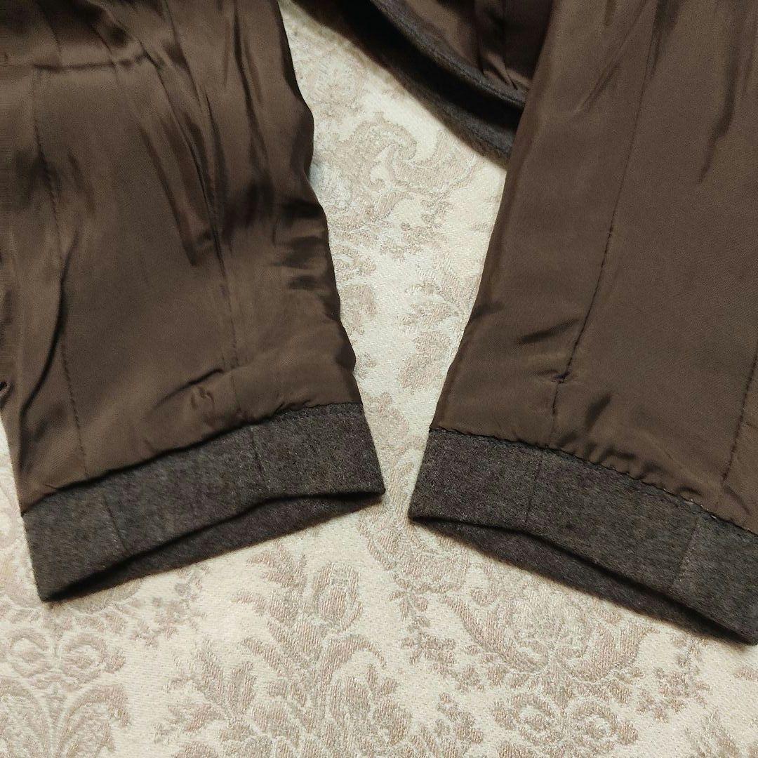 ティエリーミュグレー　変形　ジャケット　　ウエストシェイプ　茶系　テーラード